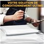 UGIX Enveloppe Plastique Expedition, 100Pcs-4 Tailles Différentes - Autoadhésive Emballage Colis Vetement-Résiste à l’eau et aux