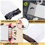 UGIX Enveloppe Plastique Expedition, 100Pcs-4 Tailles Différentes - Autoadhésive Emballage Colis Vetement-Résiste à l’eau et aux