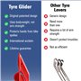 Tyre Glider | Le Nouveau Levier Démonte-Pneu | Levier Démonte-Pneu pour Vélo | Outil pour Pneus de Vélo | pour Toutes Les Largeu