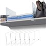 CATITA 6 Séparateurs dÉtagères en Acrylique - Lot pour Organiser Placard et Dressing - Diviseurs Ajustables