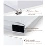 CATITA 6 Séparateurs dÉtagères en Acrylique - Lot pour Organiser Placard et Dressing - Diviseurs Ajustables, Transparents pour É