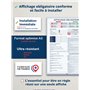Affichage Obligatoire Entreprise 2025 – Panneau Encapsulé Haute Qualité A3 – Conforme Code du Travail & Réglementation – Feutre 