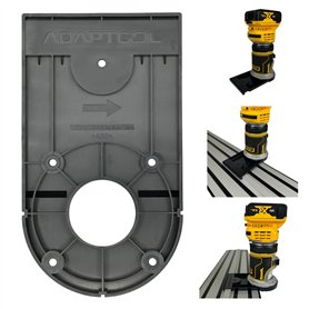 Adaptateur de rail de guidage de toupie compatible avec débroussailleuse Dewalt pour piste de scie plongeante DCW604NT DCW600N D