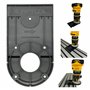 Adaptateur de rail de guidage de toupie compatible avec débroussailleuse Dewalt pour piste de scie plongeante DCW604NT DCW600N D