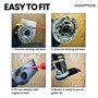 Adaptateur de rail de guidage de toupie compatible avec débroussailleuse Dewalt pour piste de scie plongeante DCW604NT DCW600N D