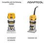Adaptateur de rail de guidage de toupie compatible avec débroussailleuse Dewalt pour piste de scie plongeante DCW604NT DCW600N D