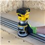 Adaptateur de rail de guidage de toupie compatible avec débroussailleuse Dewalt pour piste de scie plongeante DCW604NT DCW600N D