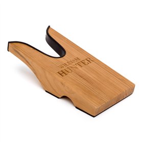 William Hunter Cric de bottes en bois | Extracteur de bottes en caoutchouc robuste avec bord en caoutchouc rembourré | Extracteu