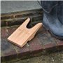 William Hunter Cric de bottes en bois | Extracteur de bottes en caoutchouc robuste avec bord en caoutchouc rembourré | Extracteu