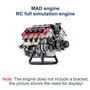 ARMD V8 Kit de modélisme de moteur RC Simulation dynamique Moteurs à combustion pour Ultra Car, jouets pour expériences scientif