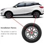 Kjzyq 4 Pièces Cache de Roue pour Smart Brabus, Wheel Hub Cap Centre Accessoires de Voiture imperméables Anti-poussière,Normal-A