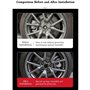 Kjzyq 4 Pièces Cache de Roue pour Smart Brabus, Wheel Hub Cap Centre Accessoires de Voiture imperméables Anti-poussière,Normal-A