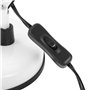KATSU Lampe de bureau articulée LED lampe de table de chevet à bras articulé réglable, douille E27, pour bureau lecture travaux 