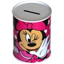 Disney Boîte tirelire Minnie Mouse en étain métal non ouvert couleur fuchsia (12 x 10)