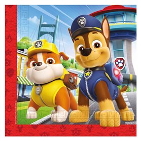 Paw Patrol Lot de 20 serviettes Rescue Heroes