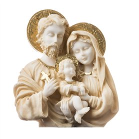 BeautifulGreekStatues Sainte Famille Jésus Christ Marie Joseph Statue Figurine Religieuse Peinte À La Main 12 cm