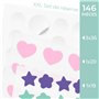 Chillife Lot de 146 Patch bouton contre l'acné avec bande de nez adhésive I Pimple patch, soin visage I Élimine les points noirs