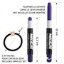 Magicat CRAIE DE CHEVEUX - 10 couleurs & 5 élastiques à cheveux - Pour anniversaire ou cadeaux pour filles I Couleur lavable I A