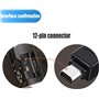 DragonTrading® Câble de données USB 12 broches pour appareil photo numérique Olympus FE140/U830/U840/U850/D425/D435 Longueur : 1