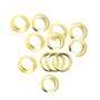 Trimming Shop Œillets dorés 50 x 20 mm avec rondelles pour bannières et travaux manuels en Cuir - Œillets pour Ajouter des Ruban