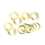 Trimming Shop Œillets dorés 50 x 20 mm avec rondelles pour bannières et travaux manuels en Cuir - Œillets pour Ajouter des Ruban