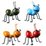 4PCS Ant ornements de jardin Jardin Art Métal Sculpture Ant Ornement coloré mignon d'insectes pour Hanging Wall Art Jardin Pelou