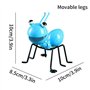 4PCS Ant ornements de jardin Jardin Art Métal Sculpture Ant Ornement coloré mignon d'insectes pour Hanging Wall Art Jardin Pelou