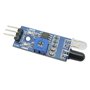 Aihasd 10 pièces LM393 Module de barrière infrarouge Obstacle Évitement Capteur de détection Reconnaissance de lignes noir et bl