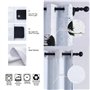 Deertweet Home Dancing Girl Blackout Curtains Blue Line Rideaux Thermiques Isolés Rideaux Esthétiques pour Femme Chambre Chambre