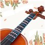Meiso Sourdine pour violon - indicateur de la position des doigts - indicateur 4/4 - caoutchouc léger - noir