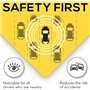 ASSURED SIGNS Lot de 2 panneaux magnétiques « Baby on Board » pour voiture, 12,7 x 12,7 cm – Autocollant magnétique essentiel po