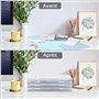 Winter Shore Porte Documents A4 [Pack de 4] - Protege Document pour Organiser Lettres, Albums, Magazines - Rangement Document Ad