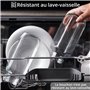 Winter Shore Bouteilles en Verre 475 ml avec Couvercles [Lot de 6] - Bouteille Reutilisable, Bouchons Noires - Bouteille Vide po