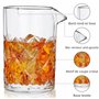 Winter Shore Verre Mélangeur pour Cocktails de 480 ml - Pichet à Cocktails Pro avec Base Lestée, Bec Anti Gouttes, Motifs Diaman