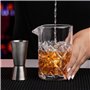Winter Shore Verre Mélangeur pour Cocktails de 480 ml - Pichet à Cocktails Pro avec Base Lestée, Bec Anti Gouttes, Motifs Diaman