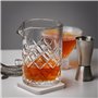 Winter Shore Verre Mélangeur pour Cocktails de 480 ml - Pichet à Cocktails Pro avec Base Lestée, Bec Anti Gouttes, Motifs Diaman