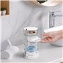 Winter Shore Rangement Accessoires Cheveux à 5 Niveaux & Rotation à 360° - Organisateur de Bijoux Transparent en Plastique pour 