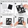 Winter Shore Sacs Rangement Dies & Feuilles Magnétiques Caoutchouc (Lot de 40) Protège Tampons, Découpes - Fournitures Scrapbook