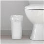 Winter Shore Petite Poubelle Blanche 6L (Lot de 4) - Corbeille Papier en Plastique Fine avec Poignées Intégrées - Poubelle Burea
