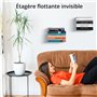 Winter Shore Etagere Murale Blanche [Lot de 4] - Etagere Murale Flottante Robuste pour Ranger la Maison, Bureau, Chambre, Salon 