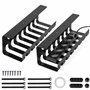 Winter Shore Plateau Câble Management sous Bureau (Lot de 2) - Range Cable Bureau & Poste de Travail Réglable - Organisateur Cab