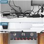 Winter Shore Plateau Câble Management sous Bureau (Lot de 2) - Range Cable Bureau & Poste de Travail Réglable - Organisateur Cab