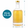 Winter Shore Bouteille Verre de 375 ml (Lot de 6) - Bouteille Rhum Arrangé Vide - Bouteille Vide Réutilisables pour Jus & Huiles