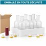 Winter Shore Bouteille Verre de 375 ml (Lot de 6) - Bouteille Rhum Arrangé Vide - Bouteille Vide Réutilisables pour Jus & Huiles