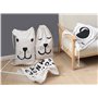 Grand Sac à Linge en Toile avec Cordon de Serrage pour Jouets Stockage Voyage Lave-linge