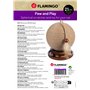 Flamingo griffoir Isabella pour Chat - Jouet à griffer pour Chat - Balla à gratter pour Chat - Circuit à balles - Corde avec Plu