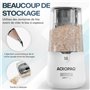 ACROPAQ Taille-crayon électrique - Pour crayons 6-12 mm, Pointe aiguisée et émoussée, Pointe fine en 3-5 secondes, Blanc - Taill