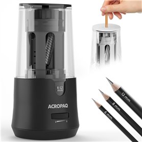 ACROPAQ Taille-crayon électrique - Pour crayons 6-12 mm