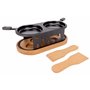 Cosy & Trendy Appareil à Raclette ovale en Acier inoxydable+ 2 spatules