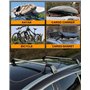 ZXHHXEB Voiture Toit Étagère,pour Nissan Terra 2018-2020 Aluminium Croix Barres Balustrade Transporteur, Charger Transporteur, V